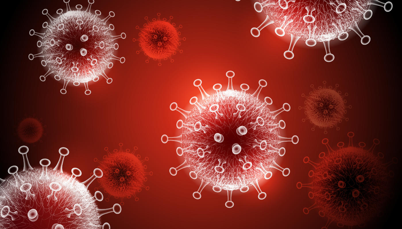 Coronavirus-Krankheit COVID-19 Infektion medizinische Illustration.